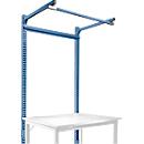 Opbouwframe met giek, Basistafel SPECIAAL werktafel-/werkbank UNIVERSAL/PROFI, 1250 mm, briljantblauw