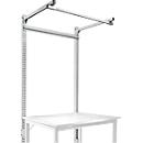 Opbouwframe met giek, Basistafel SPECIAAL werktafel-/werkbank UNIVERSAL/PROFI, 1250 mm, lichtgrijs
