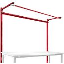 Opbouwframe met giek, Basistafel SPECIAAL werktafel-/werkbank UNIVERSAL/PROFI, 2000 mm, robijnrood