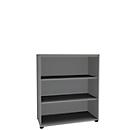 Open kast, 1-delig, 3 ordnerhoogten, b 1000 mm, zilver