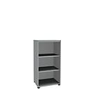 Open kast, 1-delig, 3 ordnerhoogten, b 600 mm, lichtgrijs