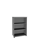 Open kast, 1-delig, 3 ordnerhoogten, b 800 mm, zilver