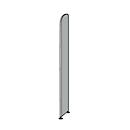 Open kast Dante®, zijwand, voor archiefrekken zonder achterwand, H 2600 mm, wit