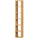 Open kast Pombal, 6 ordnerhoogten, uitbreidbaar, breedte 400 mm, wilde eik