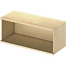 Open opzetkast TETRIS WOOD - B 1000 x D 421 x H 400 mm - 1 OH - ahorn decor - ons merk Schäfer Shop Genius