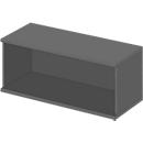 Open opzetkast TETRIS WOOD - B 1000 x D 421 x H 400 mm - 1 OH - grafiet - ons merk Schäfer Shop Genius