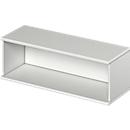 Open opzetkast TETRIS WOOD - B 1200 x D 421 x H 400 mm - 1 OH - lichtgrijs - ons merk Schäfer Shop Genius