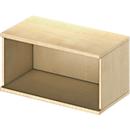 Open opzetkast TETRIS WOOD - B 800 x D 421 x H 400 mm - 1 OH - ahorn decor - ons merk Schäfer Shop Genius