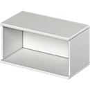 Open opzetkast TETRIS WOOD - B 800 x D 421 x H 400 mm - 1 OH - lichtgrijs - ons merk Schäfer Shop Genius