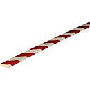 Oppervlaktebescherming type F, 1 m/stuk, rood/wit