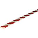 Oppervlaktebescherming type F, 5 m/rol, rood/wit
