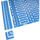 Oprijrand, L 600 x B 120 x H 25 mm, blauw
