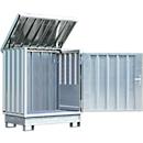 Opslag van gevaarlijke stoffen Safe Master, type SM 2, capaciteit 2 x 200 l vaten staand, WGK 1-3 gegalvaniseerd