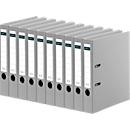 Ordner - A4 - rugbreedte 50 mm - grijs - 10 stuks - ons merk Schäfer Shop Select