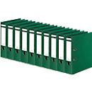 Ordner - A4 - rugbreedte 80 mm - groen - 10 stuks - ons merk Schäfer Shop Select