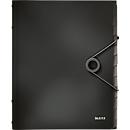 Organisateur Solid LEITZ®, format A4, 3 couvertures de protection, 12 compartiments, PP, noir