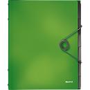 Organisateur Solid LEITZ®, format A4, 3 couvertures de protection, 6 compartiments, PP, vert clair