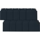 Orgatex Sichttaschen, A6 quer, anthrazit, 10 St.