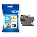 Original Brother ink cartridge LC-421Y, single pack, yellow