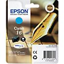 Original Epson ink cartridge 16, single pack, cyan