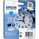 Original Epson ink cartridge 27XL, single pack, cyan
