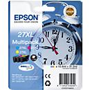 Original Epson ink cartridges 27XL CMY, multipack, cyan, magenta, yellow