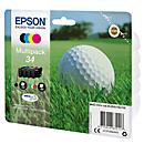 Original Epson Tintenpatronen 34 CMYK, Mixpack, cyan, magenta, gelb, schwarz