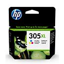 Original HP Ink cartridge 305XL CMY, single pack, Tri-Colour