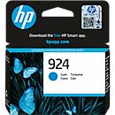 Original HP Tintenpatrone 924 (4K0U3NE), bis zu 400 Seiten, Einzelpack, cyan