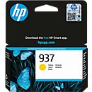 Original HP Tintenpatrone 937 (4S6W4NE), bis zu 800 Seiten, Einzelpack, gelb
