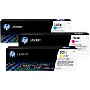 Original HP Toner 201X CMY, Multipack, cyan, magenta, gelb