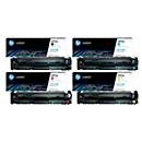 Original HP Toner 203A CMYK, Mixpack, noir, cyan, magenta, jaune