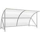 Outdoor shelter system Bamberg model, transparent, W 4080 mm, galvanised