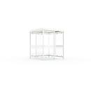 Outdoor shelter system WSM Köln K2 c/b, W 2165 x D 2165 x H 2510 mm, assembly kit, traffic white RAL 9016