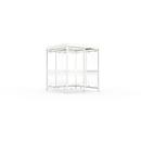 Outdoor shelter system WSM Köln K2 c/b, W 2165 x D 2165 x H 2510 mm, fully assembled, traffic white RAL 9016