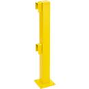 Paal, begin/einde, 1000 mm, gegalvaniseerd en gecoat