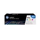 Pack de trois cartouches d'impression 125A LaserJet CF373AM HP, cyan/magenta/jaune