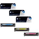 Pack économique 3 cartouches d'impression Color LaserJet 541/542/543 HP, cyan magenta, jaune