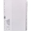 PAGNA card tabs, Letters A-Z (24 sheets), grey