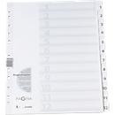 PAGNA card tabs, numbers 1-12, grey