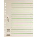PAGNA Easy Rip dividers, DIN A4 format, line print, 100 pieces, green
