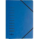 PAGNA elastomap, A4, 3 flappen, 25 stuks, blauw
