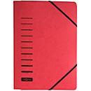 PAGNA elastomap, A4, 3 flappen, 25 stuks, rood