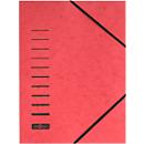 PAGNA elastomap, A4, elastieksluiting, 25 stuks, rood
