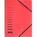 PAGNA elastomap, A4, elastieksluiting, per stuk, rood