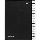 PAGNA Pultordner, für DIN A4, alphabetisch, 24 Fächer, Manilakarton, schwarz