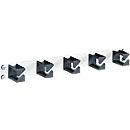 Painel de manobra de 19", com 5 suportes de manobra, opcionalmente em aço ou plástico