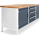 Painel lateral para bancadas de trabalho modulares