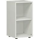 PALENQUE boekenkast, 2 OH, spaanplaat, B 400 x D 400 x H 752 mm, ichtgrijs
