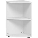 PALENQUE hoek boekenkast, 2 OH, B 400 x D 400 x H 752 mm, lichtgrijs